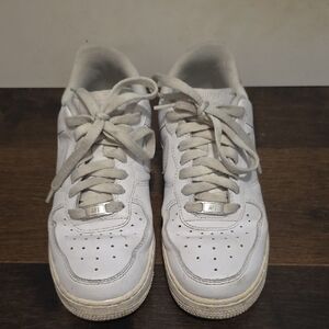 White Lace-Up Sneakers